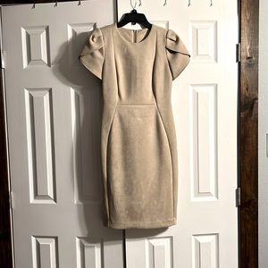 Calvin Klein Suede midi dress